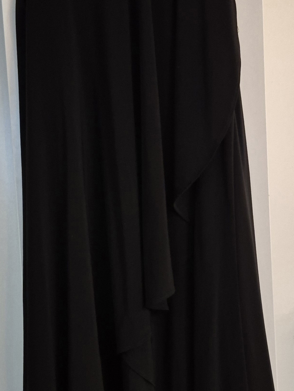 Joseph Ribkoff Black Draped Midi Dress